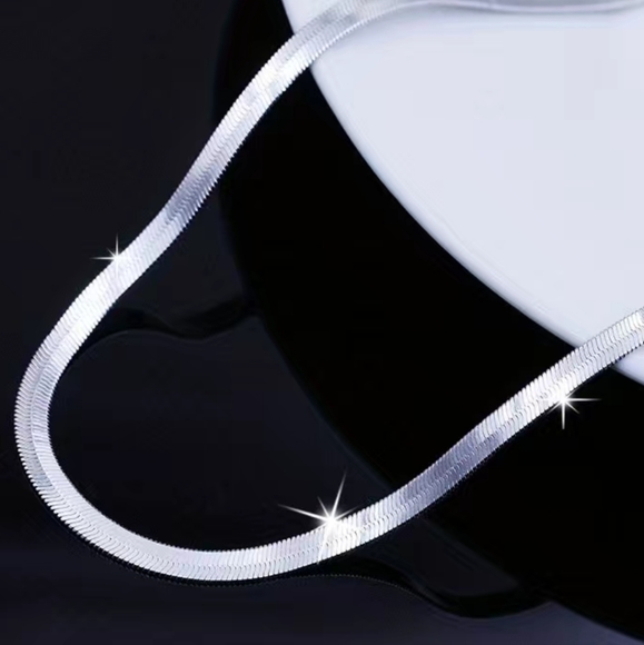 Titanium Steel never fade flat snake Chain!   18"-24" - Picture 2 of 7